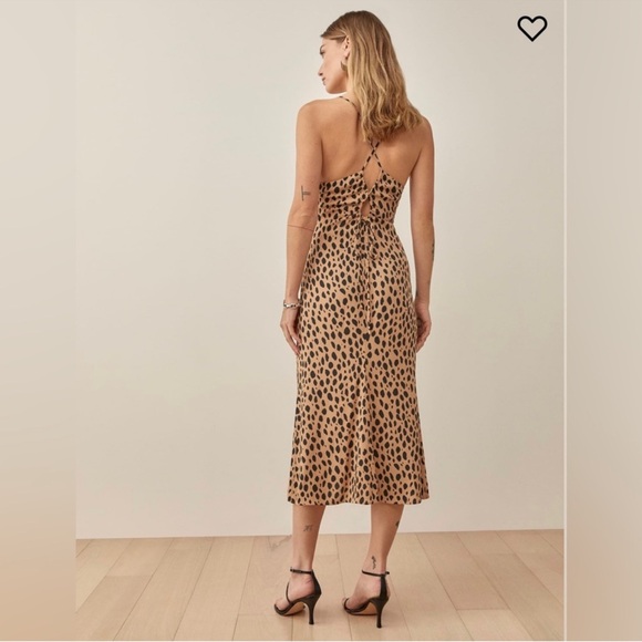 NWOT reformation Dover dress in bobcat - Picture 2 of 2